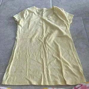 Plain Light Yellow Tee